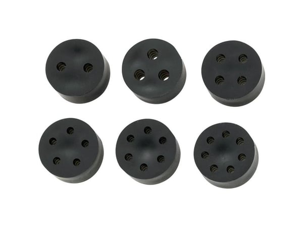 TRU COMPONENTS TC-10820772 TC-MH18-3A203 Monitiiviste M20 3 x -2,0 - 3,0 mm Kumia Musta 50 kpl