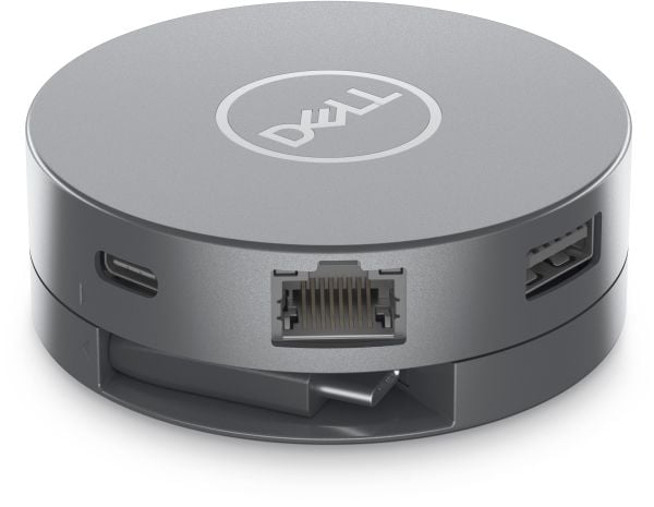 DELL DA305, Langallinen, USB 3.2 Gen 2 (3.1 Gen 2) Type-C, 10,100,1000 Mbit/s, Hopea, 3840 x 2160 pikseliä, Dell