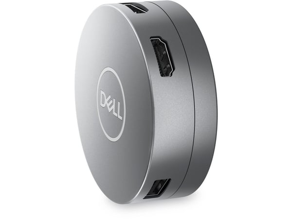 DELL DA305, Langallinen, USB 3.2 Gen 2 (3.1 Gen 2) Type-C, 10,100,1000 Mbit/s, Hopea, 3840 x 2160 pikseliä, Dell