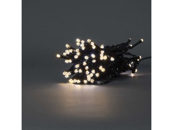 Nedis WIFILX01W50, Kjede, Hvit, IP65, Sort, 50 ampuller, LED
