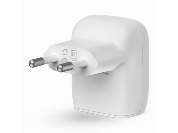 Belkin BoostCharge - Strømadapter - 20 watt - Fast Charge, Power Delivery 3.1 (USB-C) - på kabel: Lightning - hvit