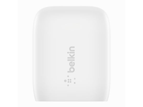 Belkin BoostCharge - Strømadapter - 20 watt - Fast Charge, Power Delivery 3.1 (USB-C) - på kabel: Lightning - hvit