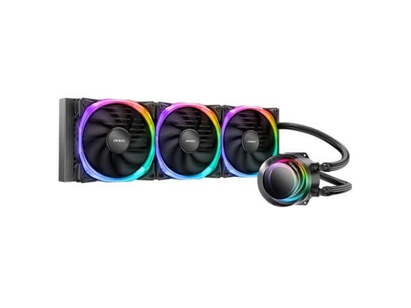 Antec VORTEX 360 ARGB, All-in-one-nesteenjäähdytin, 57,93 cfm, Musta