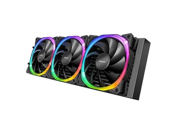 Antec VORTEX 360 ARGB, All-in-one-nesteenjäähdytin, 57,93 cfm, Musta