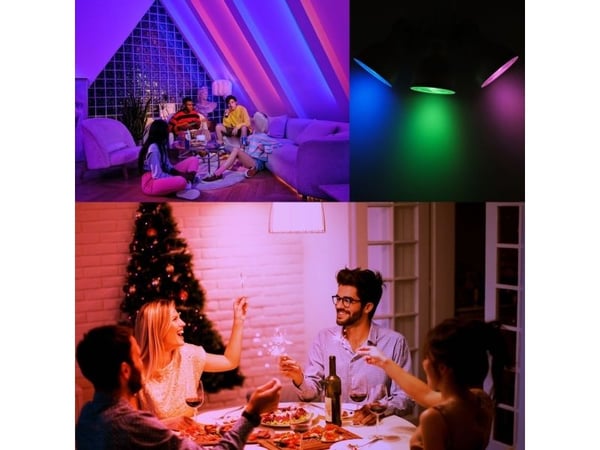 Yeelight Smart W1 - LED-spotlight - GU10 - 4.5 W (motsvarande 28 W) - klass F - 16 miljoner färger - 2700-6500 K