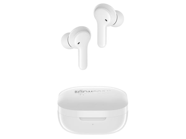 Boompods bassline COMPACT, Trådløs, Musikk/hver dag, Hodesett, Hvit
