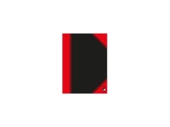 Bantex 100302816, Monokromatisk, Sort, Rød, A6, 96 ark, 70 g/m², Heftet