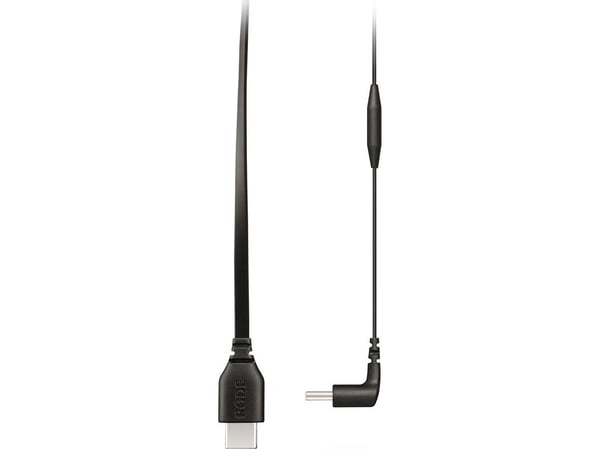 RØDE SC16 - USB-kabel - USB-C (hann) vinklet til USB-C (hann) - 30 cm - svart - for RØDE AI-1, NT-USB Mini, NT-USB+, RØDECaster Pro, VideoMic NTG