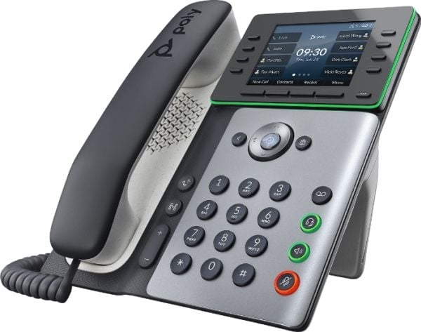 Poly Edge E300 - VoIP-telefon med anrops-ID/samtale venter - treveis anropskapasitet - SIP, SDP
