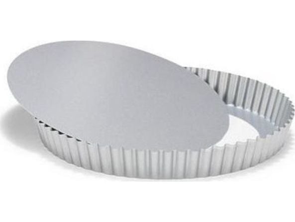 Patisse quicheform 28 cm i sølvfarget rustfritt stål