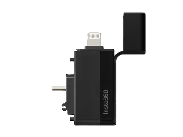 Insta360 Quick Reader - Kortleser (microSD) - Lightning/USB-C - for Insta360 X3