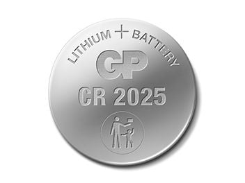 GP Batteries Lithium CR2025, Engangsbatteri, CR2025, Lithium-Manganese Dioxide (LiMnO2), 3 V, 4 stykker, 165 mAh