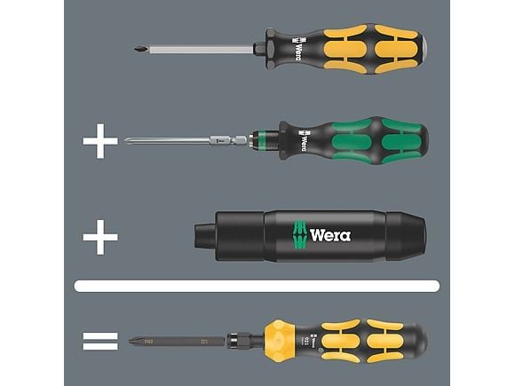Wera Kraftform Compact 900 Imperial Set 1 Bit ruuvimeisseli 1/4