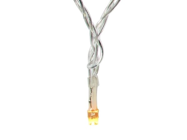 Nedis WIFILXC02W200, Kjede, Hvit, IP65, Sort, 200 ampuller, LED