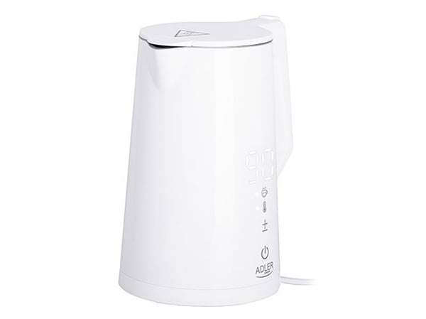 Adler AD 1345, 1,7 l, 1850 W, Hvit, Vannivåindikator, Funksjon til å holde varmen