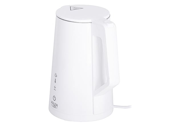 Adler AD 1345, 1,7 l, 1850 W, Hvit, Vannivåindikator, Funksjon til å holde varmen
