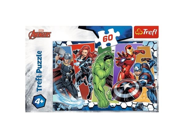 Trefl The Avengers Invincible, 60 stykker, Tegneserier, 4 år
