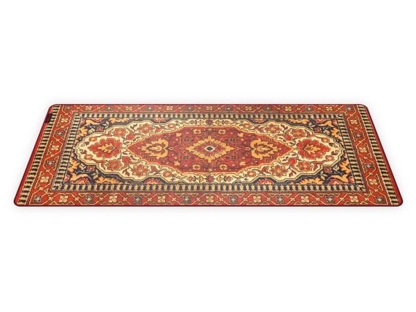 KRUX Space XXL Carpet, Rød, Bilde, Mikrofiber, Antiskliunderlag, Musematte til gaming