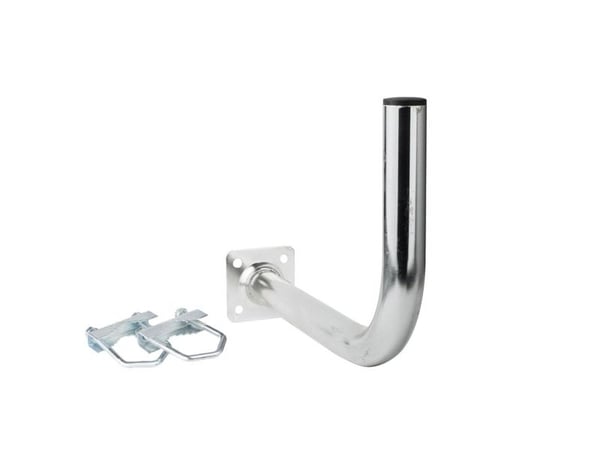 Extralink L400 BALCONY HANDLE MOUNT WITH U-BOLTS M8, Rustfritt stål, Vinkelbrakett, 15 kg, Stål, Generelle formål, Sinkbelegg