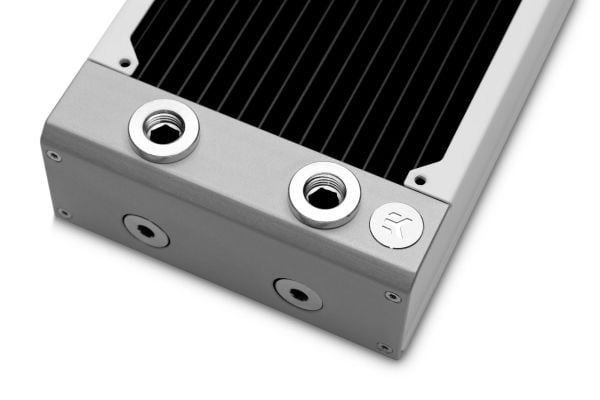EK Water Blocks 3831109839492, Radiator, Messing, Kopper, Rustfritt stål, Hvit, 1/4", 1 stang, 130 mm