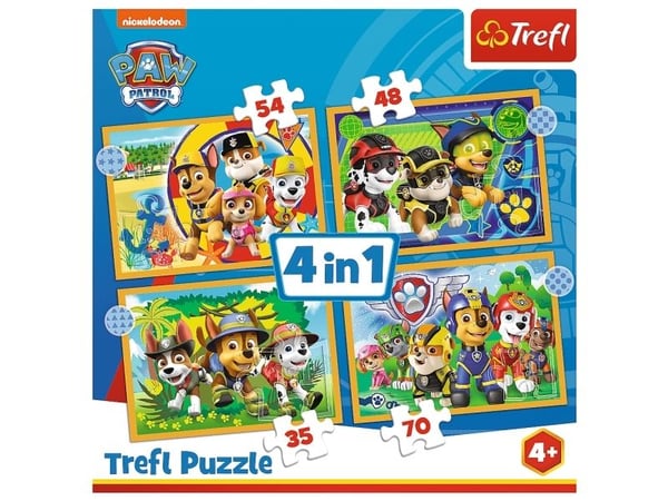 Trefl Holiday Paw Patrol, 35 stykker, Tegneserier, 4 år