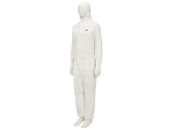 3M 4545, Vit, L, Vuxen, Unisex, Dragkedja, Front