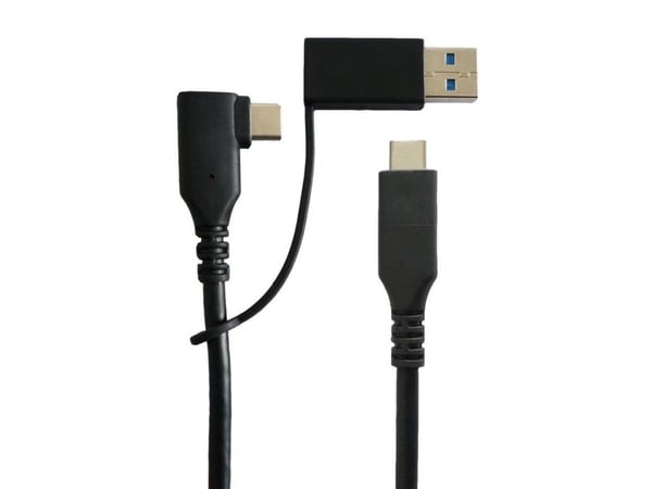 MicroConnect - USB-kabelsett - USB 3.2 Gen 1 - USB Power Delivery (100 W) - svart