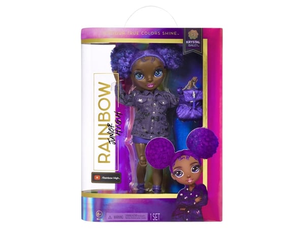Rainbow High Junior High Doll Series 2- Krystal, Motedukke, Jente, 6 år, Gutt/Jente, 230 mm, Flerfarget