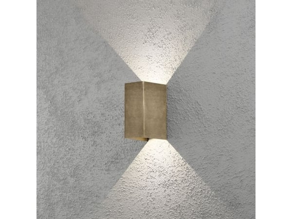 Konstsmide 7940-800, Appeared, Rektangel, 2 pære(r), IP54, Messing