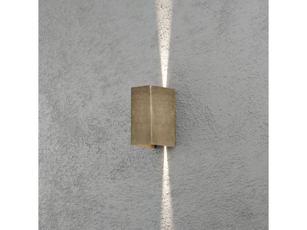 Konstsmide 7940-800, Appeared, Rektangel, 2 pære(r), IP54, Messing