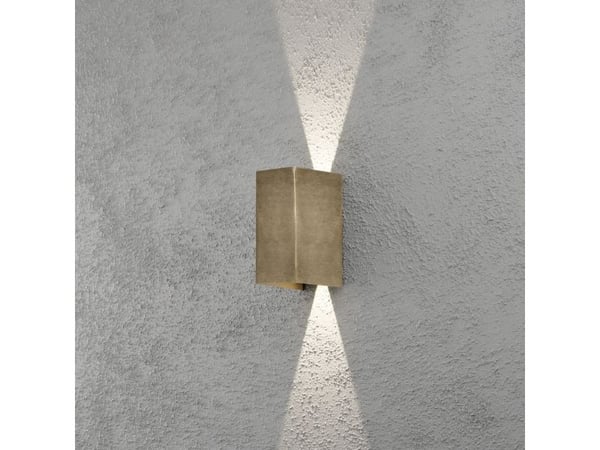 Konstsmide 7940-800, Appeared, Rektangel, 2 pære(r), IP54, Messing