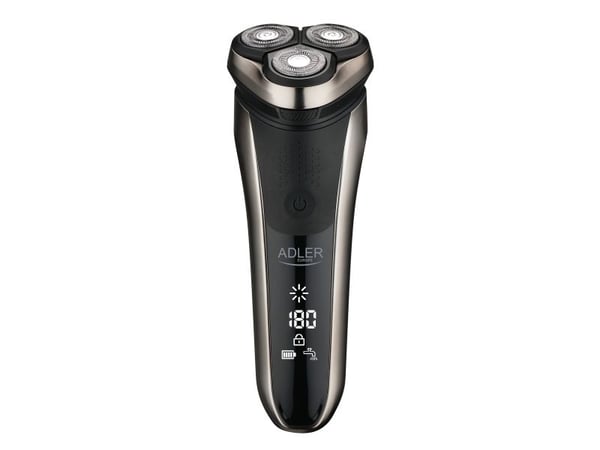 Adler AD 2933, Barberingsmaskin, Sort, Knapper, LCD, Batteri/USB, Lithium