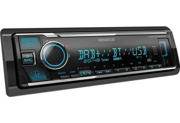 Kenwood Electronics KMM-BT508DAB, Sort, 1 DIN, 200 W, 50 W, 24 timers, AAC, FLAC, MP3, WAV, WMA