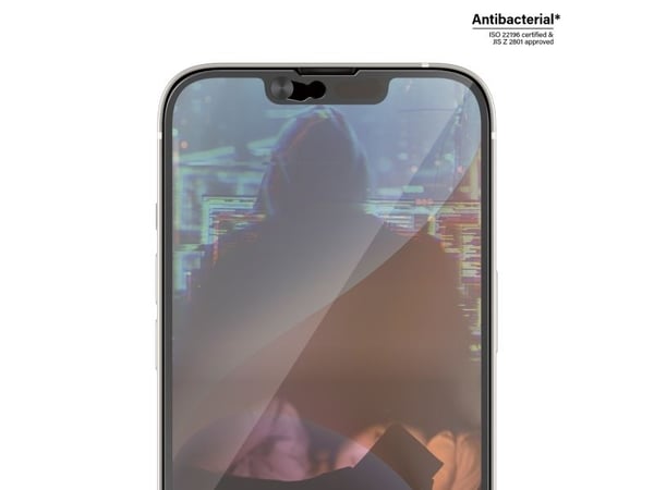 PanzerGlass CamSlider - Skjermbeskyttelse for mobiltelefon - omslagskompatibel - glass - rammefarge svart - for Apple iPhone 13, 13 Pro, 14