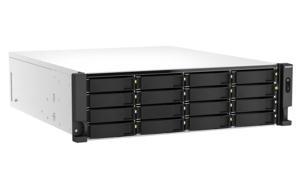 QNAP TS-h2287XU-RP, NAS, Teline ( 3U ), Intel Xeon E, E-2336, Musta, Valkoinen