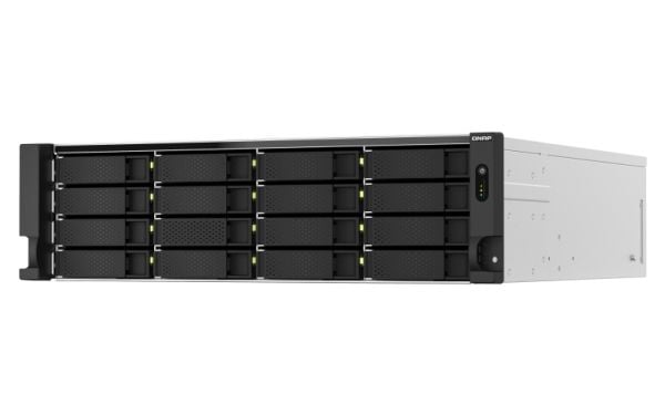 QNAP TS-h2287XU-RP, NAS, Teline ( 3U ), Intel Xeon E, E-2336, Musta, Valkoinen