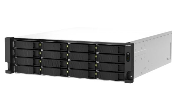 QNAP TS-h2287XU-RP, NAS, Teline ( 3U ), Intel Xeon E, E-2336, Musta, Valkoinen