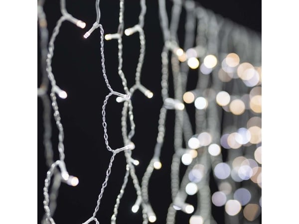 Nedis SmartLife - Istapplys - LED - 7 LEDs/m - 3.92 W - klasse G - varmt hvitt lys - 2700-3000 K - gardin - svart - for P/N: PEBX01OG, PESTD01OG