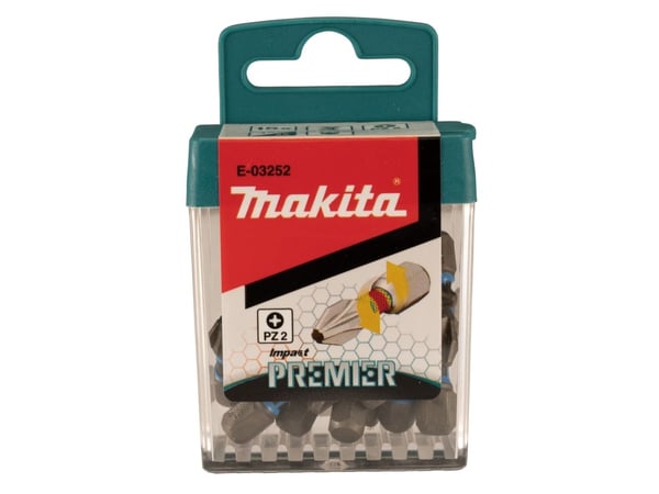 Makita E-03252, 15 stykker, PZ 2, 1/4, 25 mm, 25 mm, 50 mm