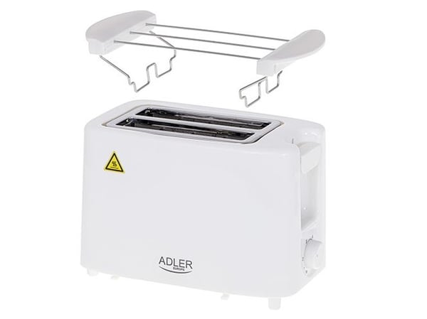 Adler AD 3223, 2 skiver, Hvit, Rotasjon, 750 W, 900 W, 0,75 m