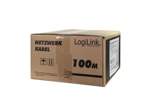 LogiLink CPV0082, 100 m, Cat7, Svart, Rosa
