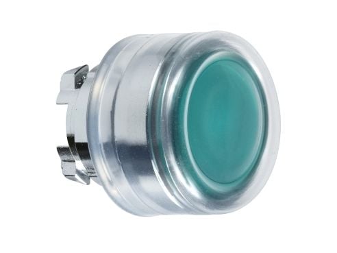 Schneider Electric ZB4, painike, vihreä, yleis-LED, IP66, IK06, luokka I