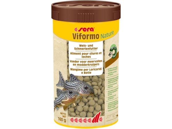 sera Viformo Nature, Akvariefisk, Tørr fiskemat, Blokk, Vitamin A, Vitamin B1, Vitamin B2, Vitamin C, Vitamin D3, Vitamin E, 37,3%, 10%