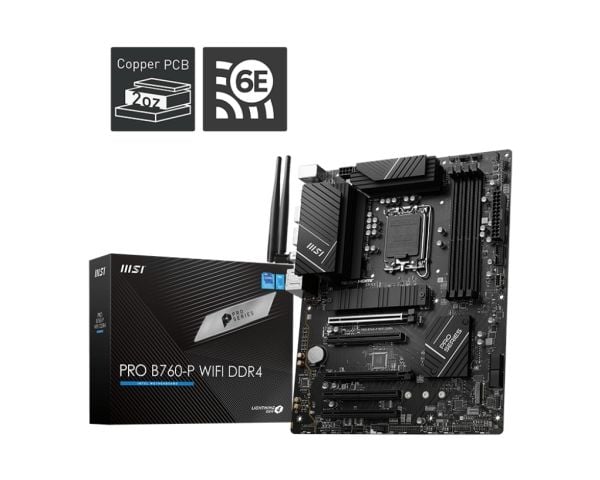 MSI Pro B760-P WiFi DDR4, Intel B760 emolevy - Socket 1700, DDR4