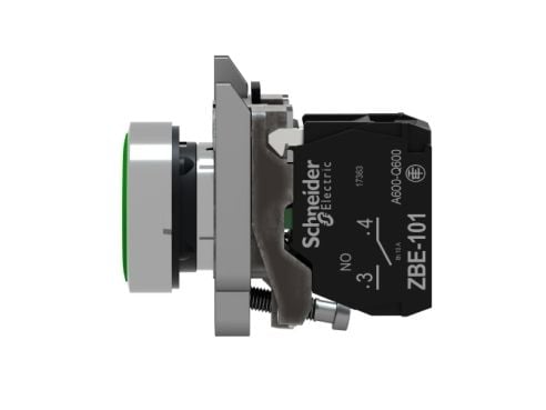 Schneider Electric XB4, Nappi, Vihreä, IP66, IK06, Luokka I, 30 mm
