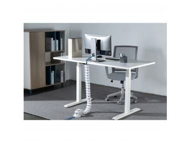 InLine Kabelkanal flexibel för höj- och sänkbara skrivbord 4 kamrar 68x36mm max. 1,28m ( 59996C )