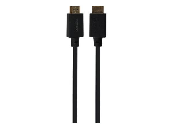 Deltaco HU-30-LSZH, 3 m, HDMI Type A (Standard), HDMI Type A (Standard), 7680 x 4320 pikseliä, musta