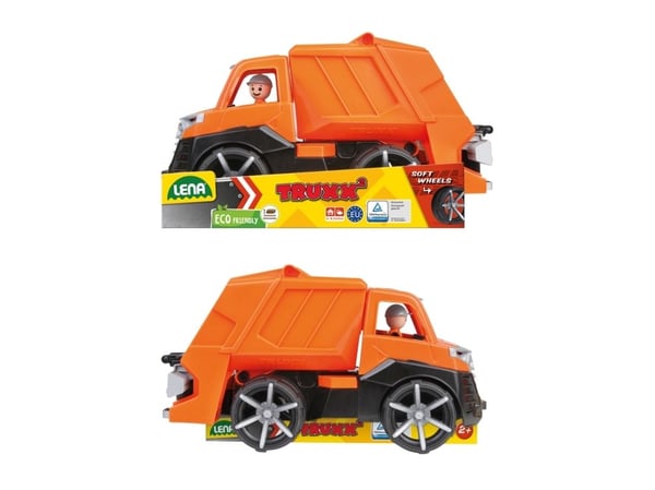 Lena TRUXX SM04534, Søppelbil, 2 år, Gummi, Stål, Oransje