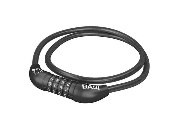 BASI ZR 313, Kabellås, Sort, Gummi, Firesifret kombinasjon, 650 mm, 141 g