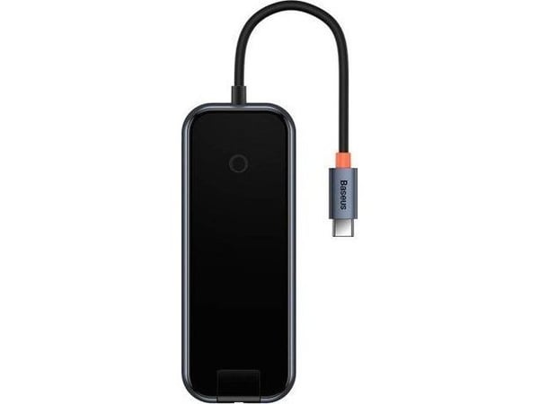 Baseus AcmeJoy 6-i-1 USB-C til 2xUSB 3.0 + USB 2.0 + USB-C PD + HDMI + RJ45 grå